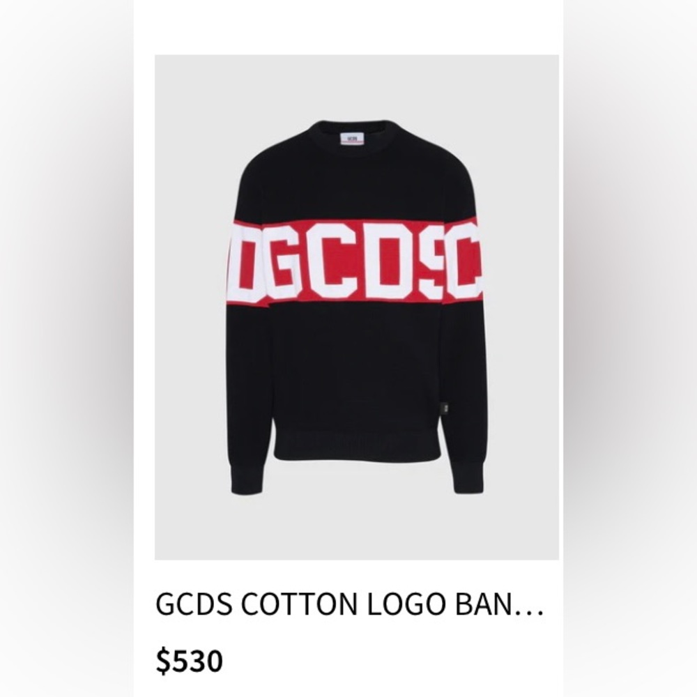 GCDS sweater size M/L (has stretch)